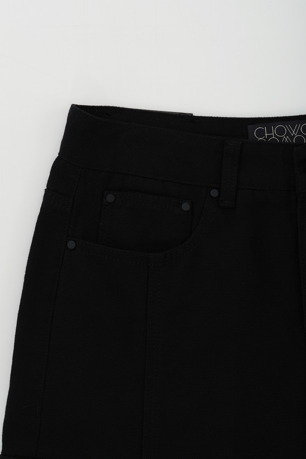 CHOWOO - 데님 - Canvas Horseshoe Pants-W