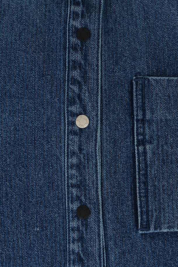 CHOWOO - 셔츠 - Blue Corduroy Shirts-W