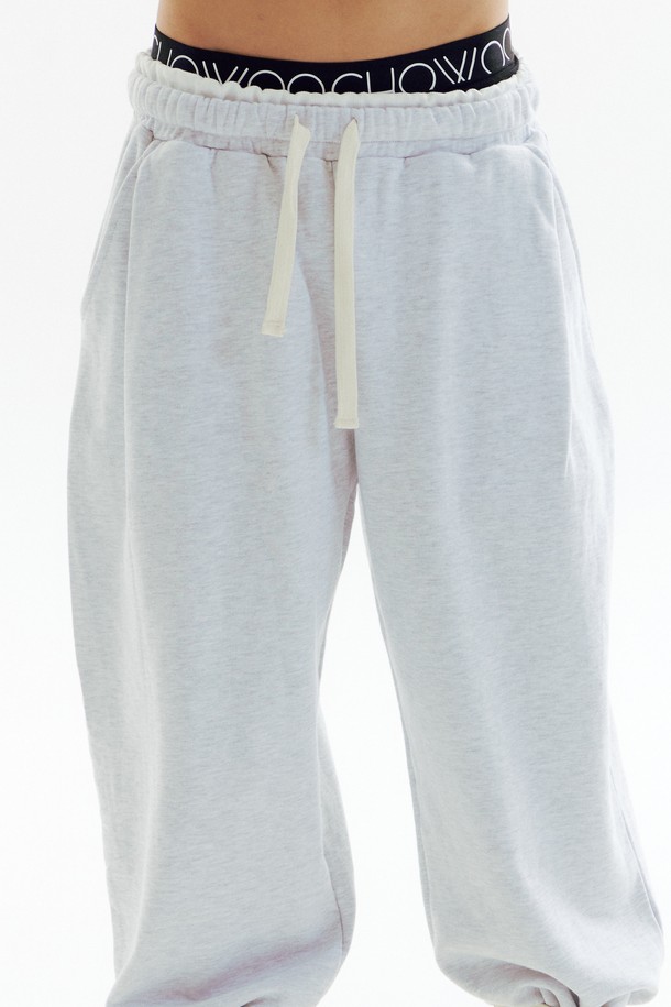 CHOWOO - 캐주얼팬츠 - Double Band Jogger Pants -WHGY_CW1A_B03WU