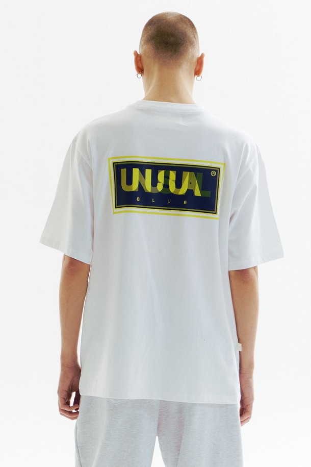 CHOWOO - 반팔티셔츠 - UNUSUAL Layer Logo T-shirts - WHITE_CW1A_T12WU