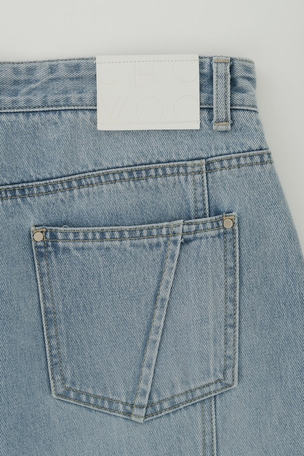 CHOWOO - 데님 - Washed Horseshoe Pants-M