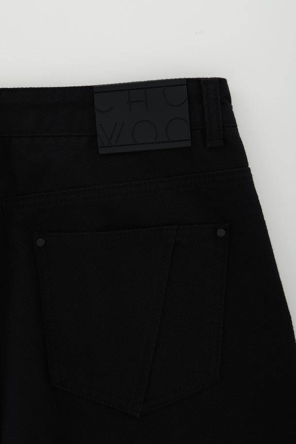 CHOWOO - 데님 - Canvas Low-Waist Pants-M