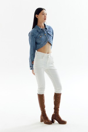 White Skinny Denim Pants_CW1A_B25WWH