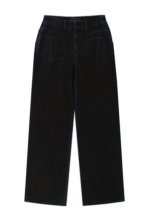 Joker Rust Velvet Denim Semi-Wide Pants-W