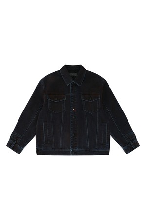 Rust Velvet Denim Transform Jacket-M