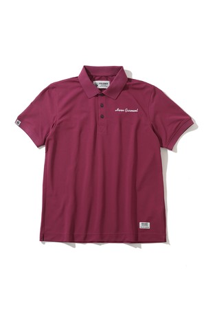 M CL BACK KNISHASA-ZAIRE PRINT SS POLO HQ2CX06M_PURPLE-a