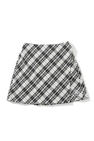 W CL TARTAN CHECK WRAP & BACK WIDE PLEATS SKIRT HQ3CE02F_NOCOLOR-a