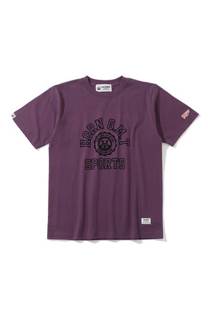 U CL BIG ARCH LOGO POINT SS T-SHIRTS HQ3CA03U_PURPLE-a