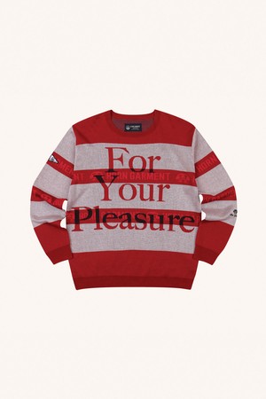 M FOR YOUR PLEASURE JQD KNIT CREW HN2HB52M_RED-a
