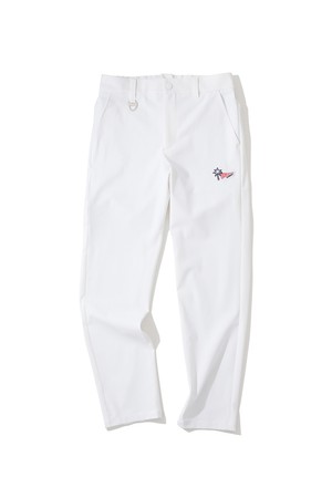 M CL FLAG & PALM TREE LOGO PANTS HR2CT01M_WHITE-a
