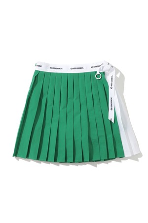 W CL RIBBON POINT FLEATS SKIRT HR2CE03F_GREEN-a