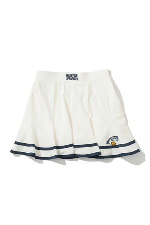 W CL HAPPY SURF HIGH-WAIST FLARE SKIRT HR2CE01F_WHITE-a