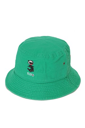 U FE FELIX THE CAT LOGO POINT BUCKET HAT HR2YP01U_GREEN-a