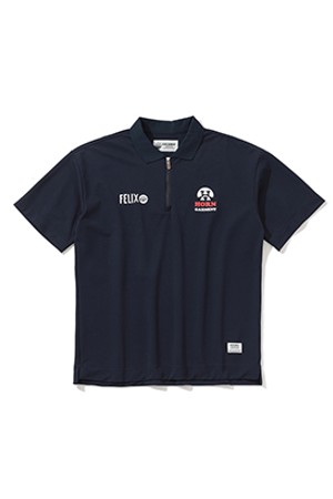 M FE BACK FELIX THE CAT 'MAKE YOUR LIFE BETTER' SS POLO HR2CX03M_NAVY-a