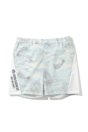 M CL RETRO ALOHA GRAPHIC PATTERN SHORTS HR2CF04M_WHITE-a