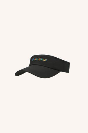 RAINBOW LOGO POINT VISOR HN7YY04U_BLACK-a