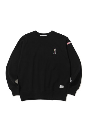 M TJ TOM AND JERRY LOGO POINT JERSEY CREW HR3CC03M_BLACK-a
