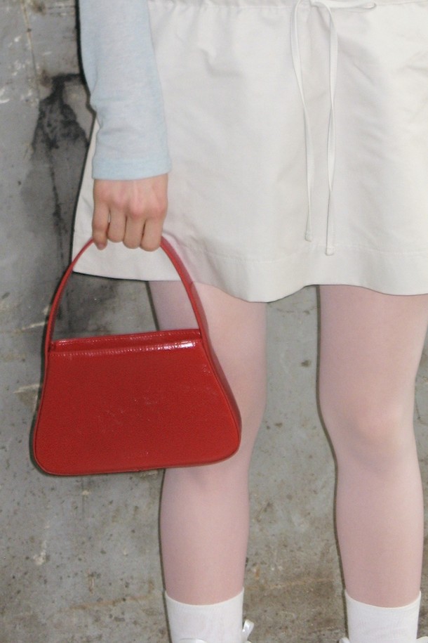 NONMUTE - 토트백 - Soft triangle bag Red