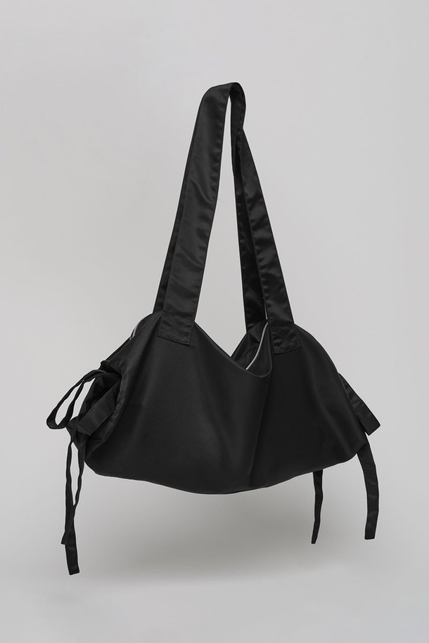 NONMUTE - 숄더백 - Pigtails ribbon bag Black