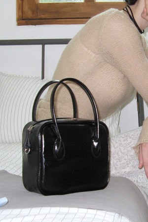 Square bento bag Black