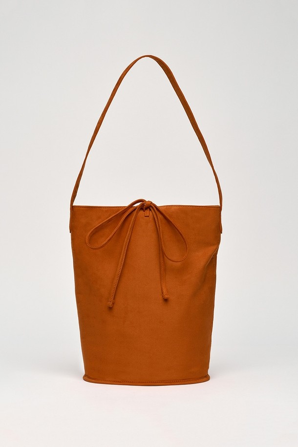 NONMUTE - 숄더백 - Bucket bag Suede Orange