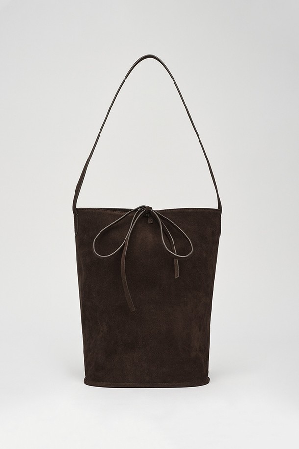 NONMUTE - 숄더백 - Bucket bag Suede Brown