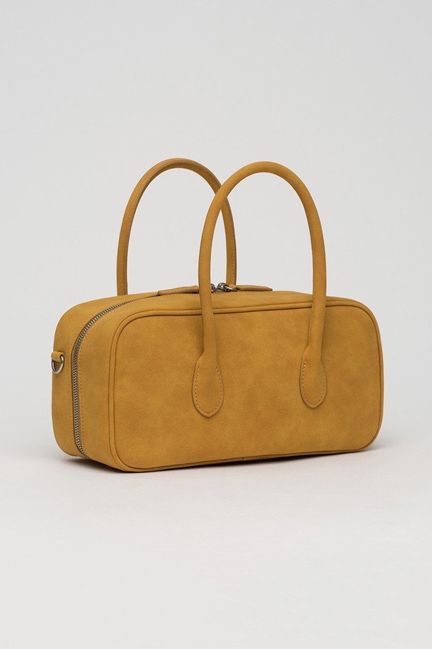 NONMUTE - 토트백 - Baguette bento bag Suede Mustard