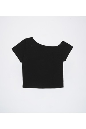 One Off-shoulder Top Black