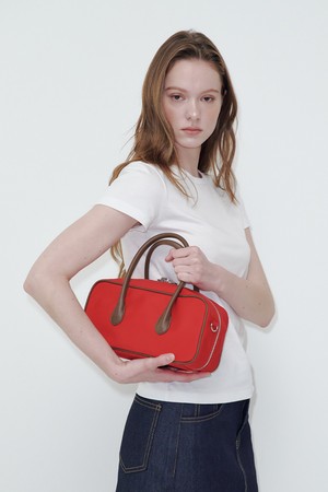 Baguette Bento Bag Red & Brown