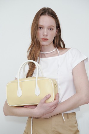 Baguette Bento Bag Butter & White