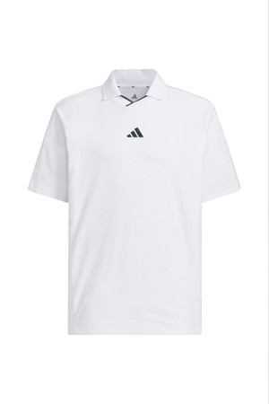 [아디다스골프] 25FW JM9579 브이넥 로고 반팔 남성 티셔츠_WHITE-a