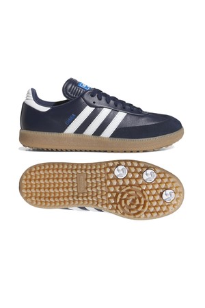 [아디다스골프] 25FW JP8544 삼바 스파이크리스 공용 골프화_NAVY-a