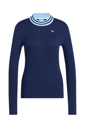 [아디다스골프 오리지널스] 25신상 JP1190 캐시미어 여성 니트 스웨터_NAVY-a