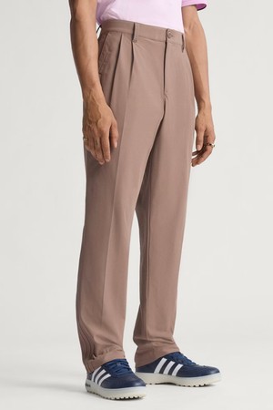 [아디다스골프 오리지널스] 25FW JW3966 트위스트니트 남성 플리티드 남성 골프 팬츠_BROWN-a