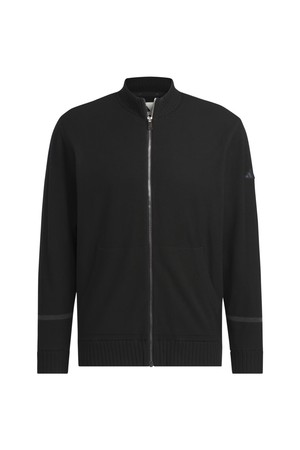[아디다스골프] 25FW JM9531 방풍안감 풀지퍼 남성 니트 스웨터_BLACK-a