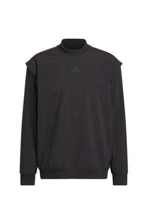 [아디다스골프] 25FW KA7963 하이브리드 풀오버 남성 티셔츠_BLACK-a