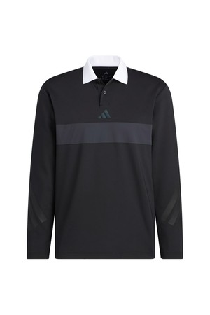 [아디다스골프] 25FW JM9583 롱 슬리브 남성 폴로 티셔츠_BLACK-a