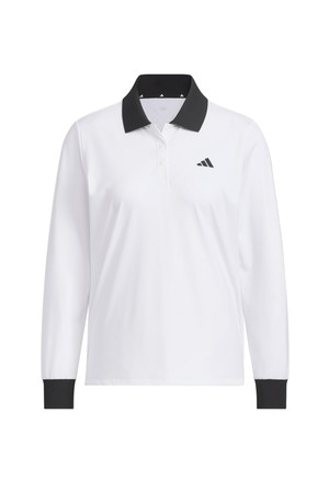 [아디다스골프] 25FW JM7174 히트레디 여성 폴로 긴팔 티셔츠_WHITE-a