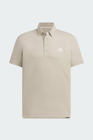 [아디다스골프] 26년 NEW KB4825 피케 버튼다운 남성 반팔 티셔츠_BROWN-a