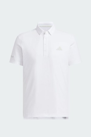 [아디다스골프] 26년 NEW JZ4310 피케 버튼다운 남성 반팔 티셔츠_WHITE-a