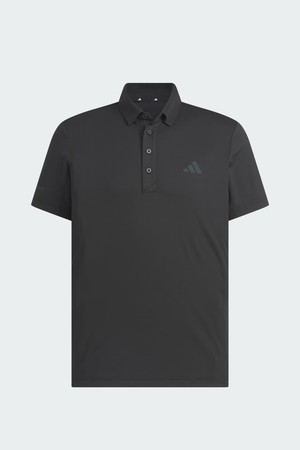 [아디다스골프] 26년 NEW KB4824 피케 버튼다운 남성 반팔 티셔츠_BLACK-a