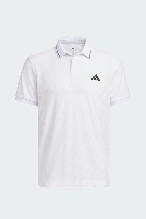 [아디다스골프] 26년 NEW JY8231 자카드 반팔 폴로 남성 티셔츠_WHITE-a
