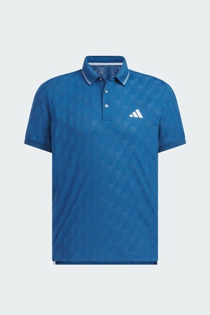 [아디다스골프] 26년 NEW JZ4360 자카드 반팔 폴로 남성 티셔츠_BLUE-a