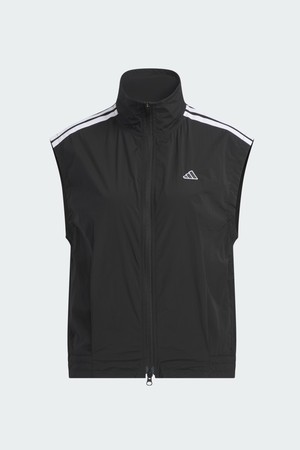 [아디다스골프] 26년 NEW KD7204 3-스트라이프 우븐 여성 베스트_BLACK-a