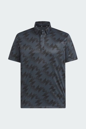 [아디다스골프] 26년 NEW JY8225 AOP 슬리브 남성 반팔 폴로 티셔츠_BLACK-a