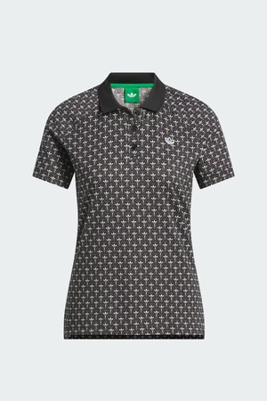 [아디다스골프 오리지널스] 26년 NEW KS5768 All Over Trefoil 여성 반팔 티셔츠_BLACK-a