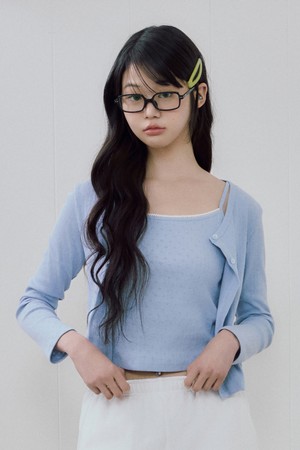 릴렉스 포인텔 가디건 라이트블루