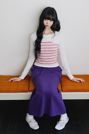 스트라이프 탑 레이어드 긴팔 티셔츠 화이트_WHITE-a