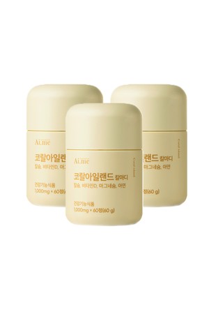 [Ai.me] 코랄아일랜드 칼마디 칼슘 마그네슘 비타민D 60정*3박스 (3개월)_NOCOLOR-a