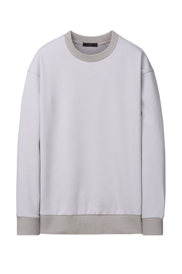 JILLSTUART NEWYORK MEN - 스웨트셔츠 - [Airy-Sweat] 쿨그레이 라운드 스웻셔츠 (JNTS4D101G2)